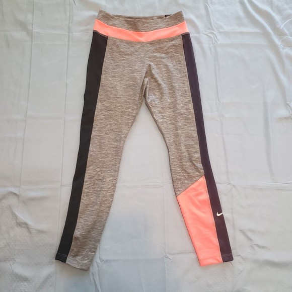 Nike Pants - Nike Pants Women's Medium Multi Color One Color-Blocked Heathered 7/8 Leggings